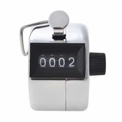 4 Digit Number Dual Clicker Lap Counter Manual Clicker Golf Hand Tally Counter • $8.99