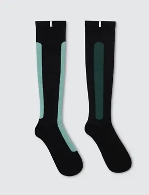 Ostrich Pillow Bamboo Compression Socks - Large Blue Reef & Green Carribean • $26.95