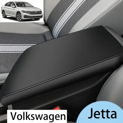 Car Center Console Armrest Cover Lid Pad Leather For Volkswagen Jetta 2019-2024 • $15.99