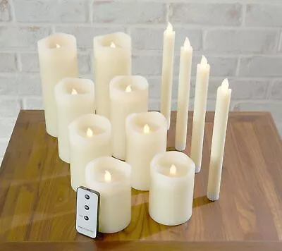 Home Reflections 12pc Ultimate Flameless Candle Set In Ivory • $92.98