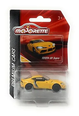 Majorette Premium Serie Toyota GR Supra Yellow Metal DieCast 1/56 Blister • $10.90