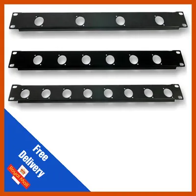 £8.92 • Buy 1U Rack Panel Pre-Punched With D-Type Holes Flight Case 19inch Rack | 4/6/8 Hole