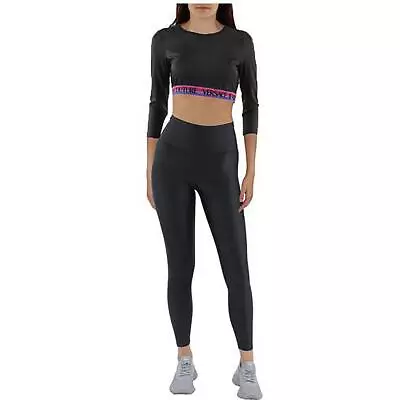 Versace Jeans Couture Womens Lycra Banded Bottom Crewneck Cropped BHFO 6025 • $29.99