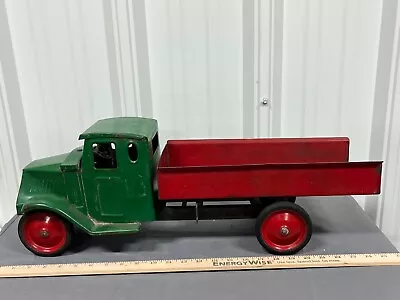 Vintage 1920's MACK Jr Steelcraft Truck Pressed Steel DUMP Truck Original (?) • $388