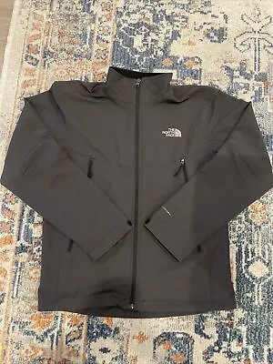 $43 • Buy Mens NORTH FACE Gray Apex Bionic Soft Shell Zip Sweater Jacket Medium FAST SHIP