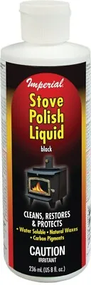 Imperial Black Stove Polish Liquid 8oz Kk0057 Cleans Restores Protect  5385398 • $12.95