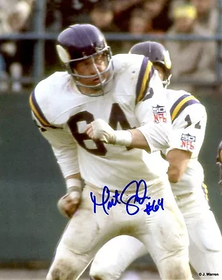 Signed 8x10 MILT SUNDE Minnesota Vikings Autographed Photo - W/COA • $12.99