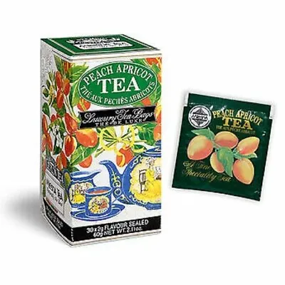 Mlesna PEACH APRICOT Pure Ceylon Tea In Luxury 30 Individually Foil Wrap Sachets • $13.99