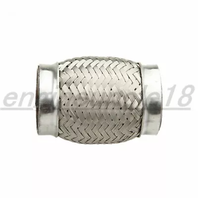 2  51mm X 4  Stainless Steel Exhaust Pipe Braided Flex Connector Piping • $20.58