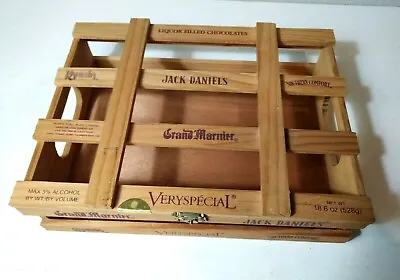 COLLECTIBLE WOODEN EMPTY BOX LIQUOR CHOCOLATES JACK DANIEL KAHLUA SoCo & MORE • $16.92