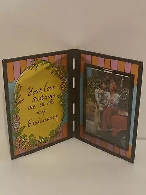 Vintage 1970’s Stained Glass Photo Frame 5x7 With Original Packaging • $18.99