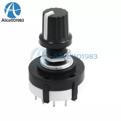3P4T 3 Pole 4 Position Single Wafer Band Selector Rotary Switch • $0.99