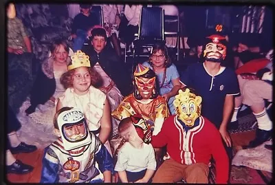 Children Halloween Costumes Original 35 Mm Slides Lot Of 2 • $10.99