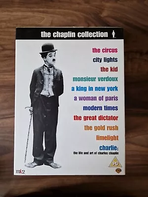 The Chaplin Collection Dvd Boxset - Charlie Chaplin - 10 Films & Documentary • £29.99