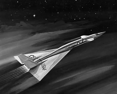 XB-70 VALKYRIE IN FLIGHT ARTISTIC RENDERING 8x10 SILVER HALIDE PHOTO PRINT • $14.99