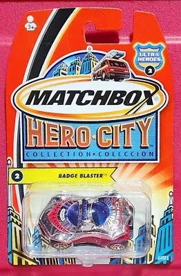 Matchbox 2003 Hero City Ultra Heroes #2 Badge Blaster Unopened Near Mint • $6.75