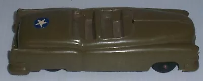 1950-60's ERA IRWIN 2 DOOR CADDY PLASTIC US ARMY MILITARY STAFF CAR MARX MPC • $10