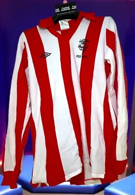 LINCOLN CITY 1970’s HOME MATCH WORN FOOTBALL SHIRT JERSEY Small Men’s #3 Umbro • £200