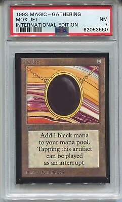 MTG Magic The Gathering International Edition Card Mox Jet PSA 7 • $2300.19