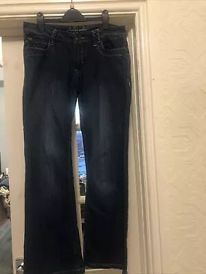 Ladies M & S Indigo Collection Bootleg Jeans Size 12 Medium • £3