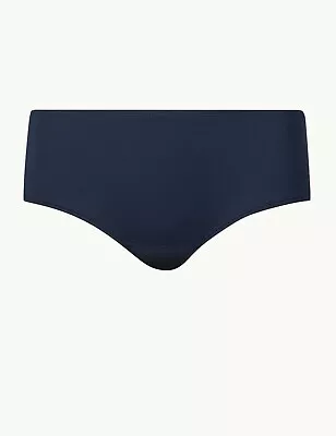 £9 • Buy Lovely BNWT M&S Navy Blue Boy Short Bikini Bottoms 8 10 16 18
