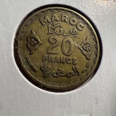 1952 (1371AH) Morocco 20 Francs Z657 • $2.20