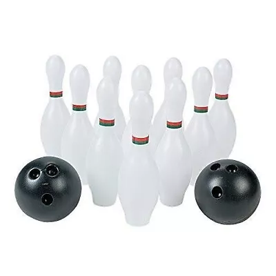 Kids Bowling Set 10 Plastic Pins And 2 Balls - Fun Toys And Games • $19.85