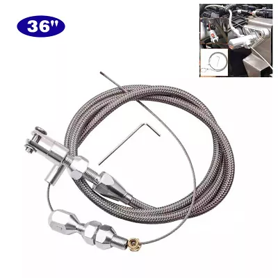 36inch Length Adjustable Vehicle Throttle Cable Accelerator Cable Replacement US • $29.99