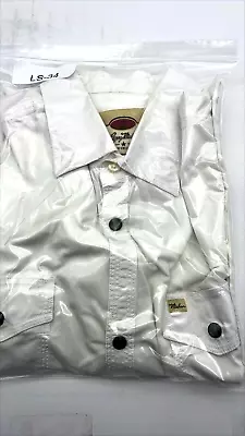 Larry Mahan Cowboy Collection Mens Western Pearl Snap White Pocket Shirt Size L • $20