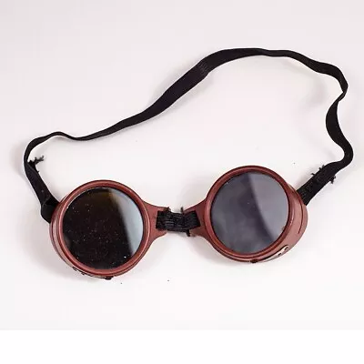 Vintage Weldoglas Welding Goggles Amber Lenses • $29.95