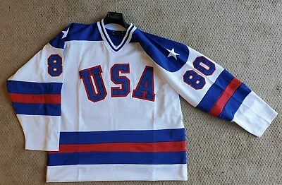 1980 USA Miracle On Ice Team Hockey Jersey • $299