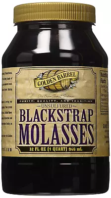 Golden Barrel Unsulfured Black Strap Molasses 32 Oz • $15.13