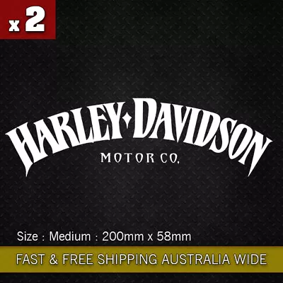 $10.95 • Buy 2x Harley Davidson Stickers Motorcycle Decals Stickers Vinyl Bike