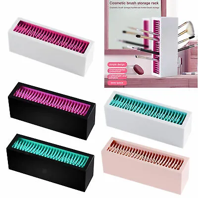 £12.42 • Buy Countertop Display Stand Silicone Makeup Brush Holder Organizer Storage Case For