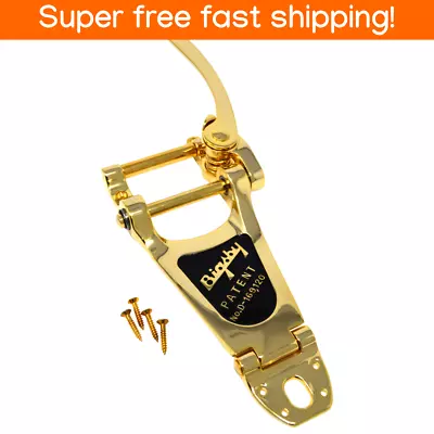 BIGSBY® Gold B7 VIBRATO TAILPIECE For Archtop & Semi-hollow Body Guitars New • $229.99