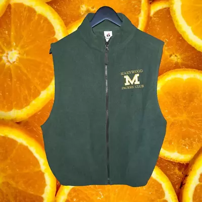 Badger Sports Marywood Pacers Club Green Fleece Vest Size Large • $22