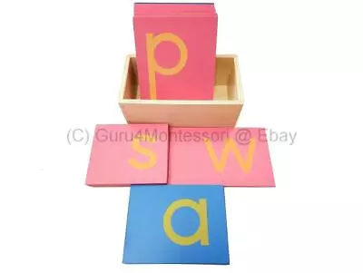 NEW Montessori Language Material - Sandpaper Letters Lower Case Print With Box • $32.99