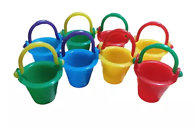 Miniature Dollhouse Fairy Garden Set Of 8 Plastic Beach Pails - Buy 3 Save $5 • $7.95