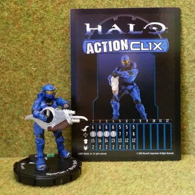 8) Halo Actionclix. 040 - BLUE SPARTAN & BRUTE SHOT • £1.75