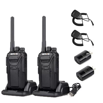 $84.99 • Buy Retevis RT27V MURS VHF Radio Walkie Talkies With Earpiece For Outdoor Hunting X2