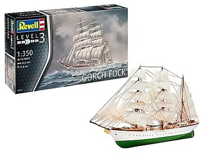 Revell-Germany Gorch Fock - Plastic Model Sailing Ship Kit - 1/350 Scale • $25.71