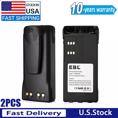 2-PACK 2500mAh HNN9008 Battery For MOTOROLA PRO5150 HT750 HT1250 HT1550 HNN9009 • $36.99