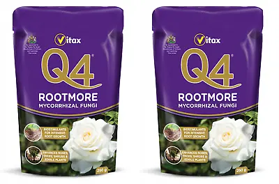 2x Vitax Q4 Rootmore Mycorrhizal Fungi Rose Trees Shrubs Plant Fertiliser - 60g • £6.50