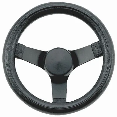 Vw Bug Steering Wheel Black 3 Spoke 10-1/4  Diameter 3-1/2  Dish • $95.95