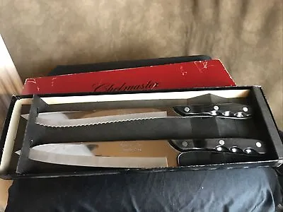 Vintage Chef Master Kitchen Delite Knife Set W Box-japan  W-grip Chefmaster • $39.99