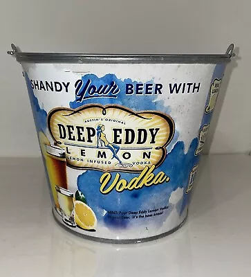 Deep Eddy Lemon Vodka Metal Ice Bucket Cooler Promotional Metal Pail • $40