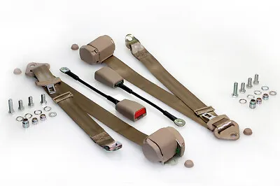 Beige Color Seat Belt Set R+L For VW Beetle 1200 1300 1303 1303S Karmann Ghia • $132.90