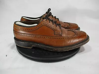 $150 • Buy Florsheim Imperial Kenmoor 93602 V Cleat Shoes 10 E Brown Wingtip Oxford