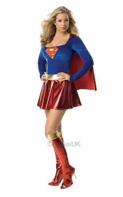 £38.89 • Buy Adult Supergirl Costume Womens  DC Comics Marvel Superhero Ladies Fancy Dress