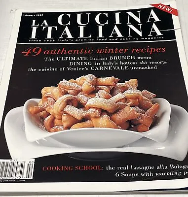 La Cucina Italiana 49 Authentic Winter Recipes Ultimate Italian Brunch Magazine • $8.77